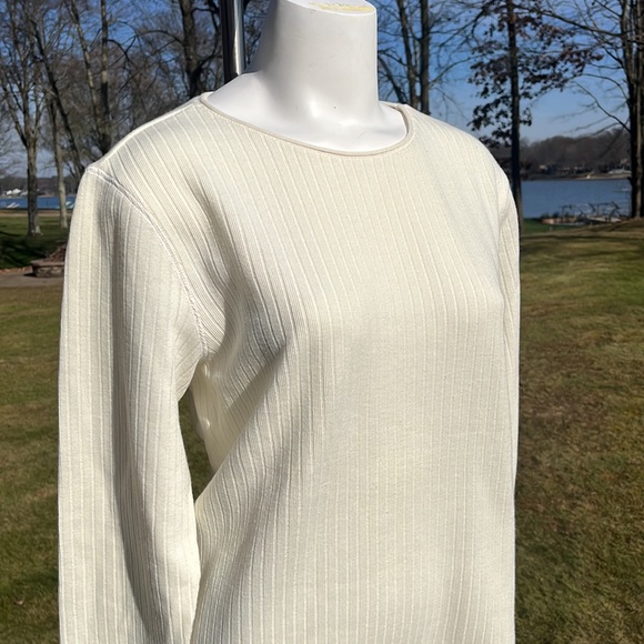 Worthington cotton-blend cream jersey L-XL - Picture 3 of 8